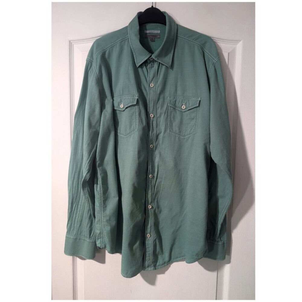 Johnston & Murphy | Slim Fit Button-down Shirt In Green